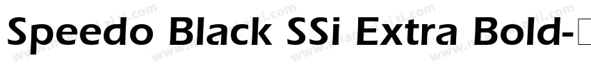Speedo Black SSi Extra Bold字体转换